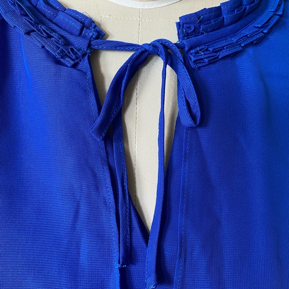 Johnston & Murphy Royal Blue Ruffle Dress - Picture 8 of 10